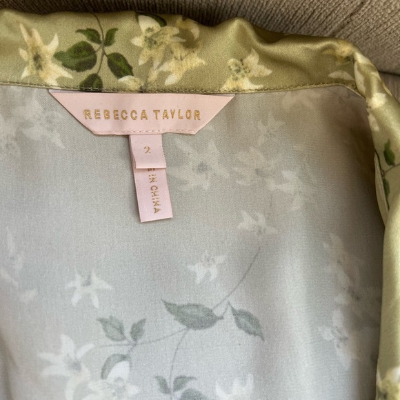 Rebecca Taylor Adela Silk Floral Button-Up Blouse. Size 2. NWOT. Never Worn. - Picture 6 of 7
